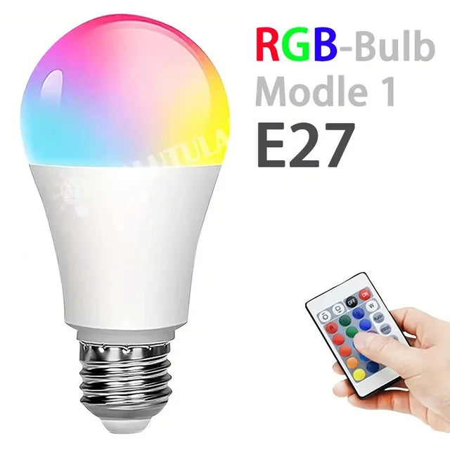 Ampoule LED multicolore RGB, 16 couleurs, 220V, éclairage domestique, –  Digital By teVoltage